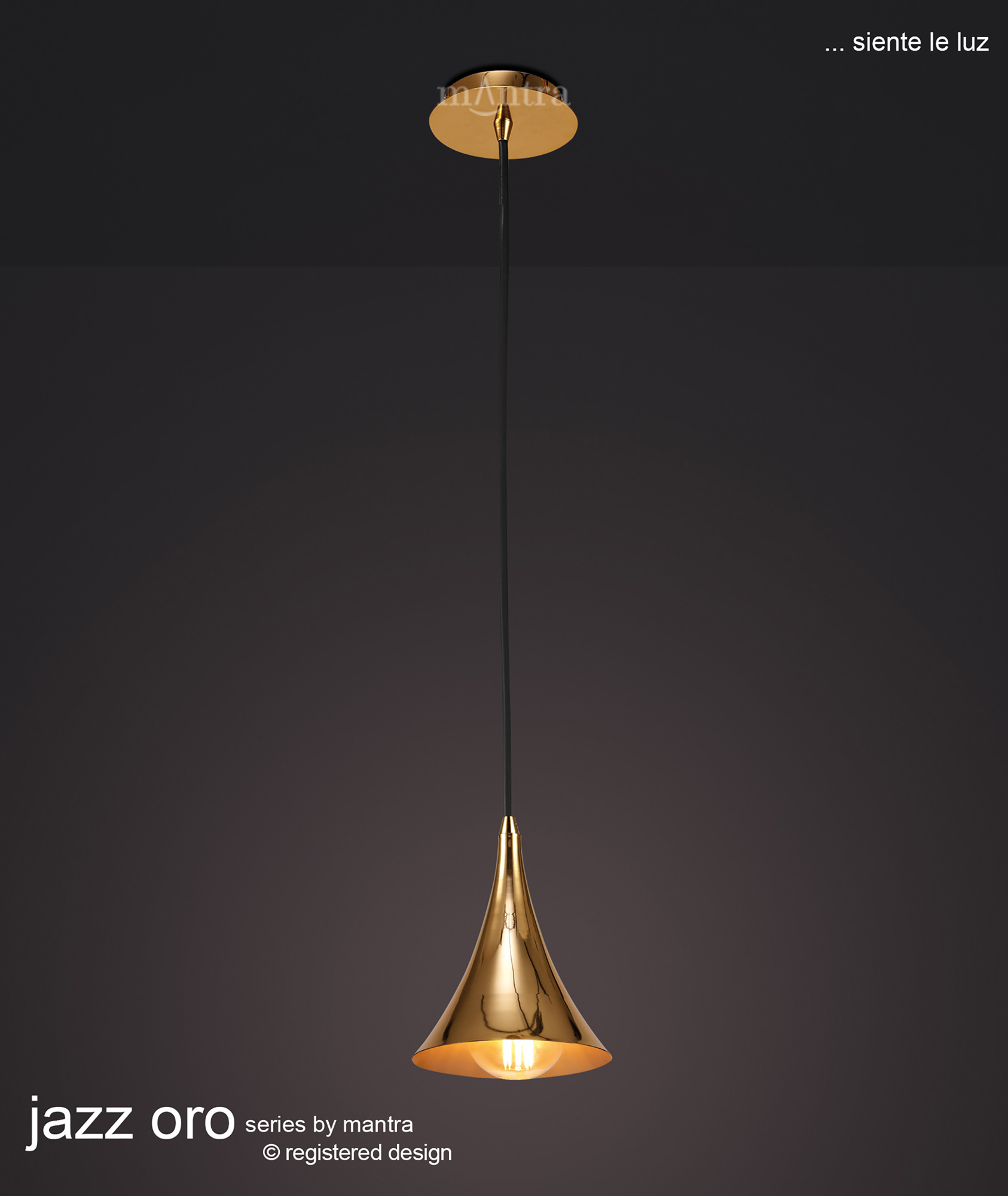 Jazz Oro Ceiling Lights Mantra Single Pendant Jazz Oro Ceiling Lights Mantra Single Pendant